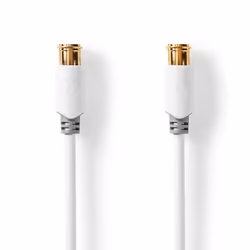 Nedis CSBW41300WT100, 10 m, Type F, Type F, Blanc