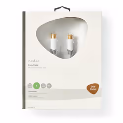 Nedis CSBW41300WT100 câble coaxial 10 m Type F Blanc