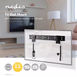 Nedis TVWM1036BK support pour téléviseur 55" Noir