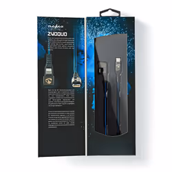 Nedis GCTB39650AL10 câble Lightning 1 m Noir, Bleu - Vue supplémentaire 10