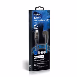 Nedis GCTB39650AL10 câble Lightning 1 m Noir, Bleu - Vue supplémentaire 11