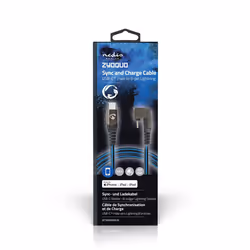 Nedis GCTB39650AL10 câble Lightning 1 m Noir, Bleu - Vue supplémentaire 8