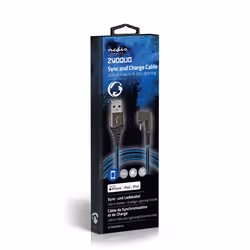 Nedis GCTB39300AL10 câble Lightning 1 m Noir, Bleu - Vue supplémentaire 11