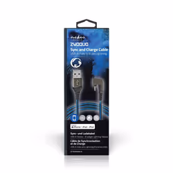 Nedis GCTB39300AL10 câble Lightning 1 m Noir, Bleu - Vue supplémentaire 8