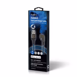 Nedis GCTB39300AL10 câble Lightning 1 m Noir, Bleu - Vue supplémentaire 9