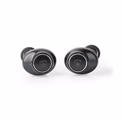 Nedis HPBT6050BK, Sans fil, 20 - 20000 Hz, Appels/Musique, 75 g, Écouteurs, Noir, Argent