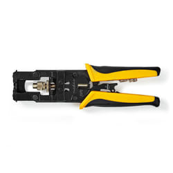 Nedis CSGG49540YE Pince à sertir Noir, Jaune