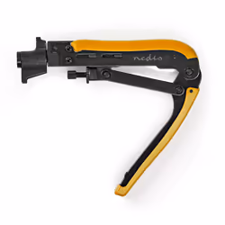 Nedis CSGG49530YE Outil de compression de câble Noir, Jaune Acrylonitrile-Butadiène-Styrène (ABS), Acier