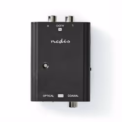 Nedis ACON2508BK, USB Type-A, 5 V, 57 mm, 50,5 mm, 23 mm, 44 g