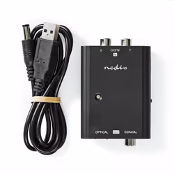 Nedis ACON2508BK convertisseur audio Noir - Vue supplémentaire 11