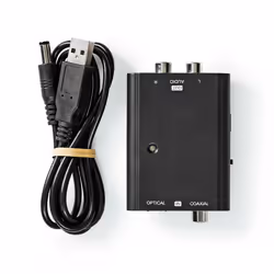 Nedis ACON2509BK convertisseur audio Noir - Vue supplémentaire 10