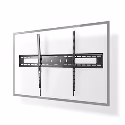 Nedis TVWM2070BK, 152,4 cm (60"), 2,54 m (100"), 200 x 200 mm, 900 x 600 mm, Métal, Acier, Noir