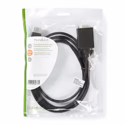 Nedis CCGB37301BK20 câble VGA 2 m DisplayPort VGA (D-Sub) Noir