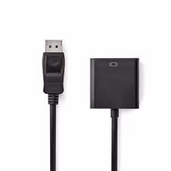 Nedis CCGB37351BK02, 0,2 m, VGA (D-Sub), DisplayPort, Mâle, Mâle, 1920 x 1080 pixels