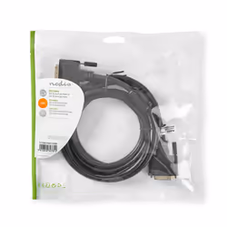 Nedis CCGP32001BK20 câble DVI 2 m DVI-D Noir