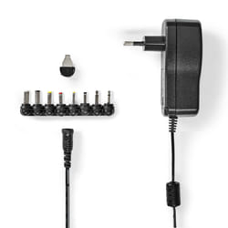 Nedis ACPA109 adaptateur de puissance & onduleur Intérieur & extérieur 18 W Noir
