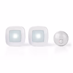 Nedis DOORB220CWT2, Blanc, 80 dB, IP44, Acrylonitrile-Butadiène-Styrène (ABS), Sans fil, 300 m