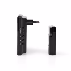Nedis DOORB223CBK Kit de sonnette de porte Noir, Blanc