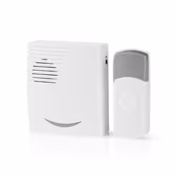 Nedis DOORB211WT Kit de sonnette de porte Gris, Blanc