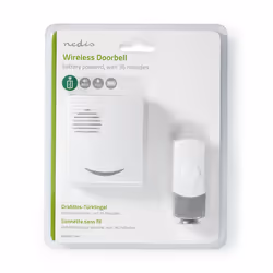 Nedis DOORB211WT Kit de sonnette de porte Gris, Blanc - Vue supplémentaire 4