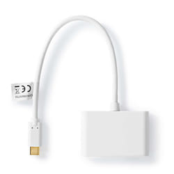 Nedis CCGP65960WT02 adaptateur graphique USB Blanc