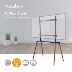 Nedis TVSM7250BK support pour téléviseur 75" Noir, Marron