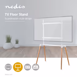 Nedis TVSM7250WT support pour téléviseur 75" Marron, Blanc
