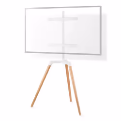 Nedis TVSM7060WT, 165,1 cm (65"), 200 x 200 mm, 400 x 400 mm, 140°, Aluminium, Acier, Marron, Blanc