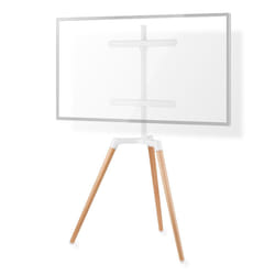 Nedis TVSM7060WT support pour téléviseur 65" Marron, Blanc