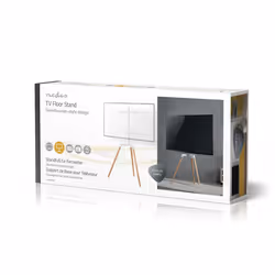 Nedis TVSM7060WT support pour téléviseur 65" Marron, Blanc - Vue supplémentaire 17