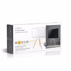 Nedis TVSM7060WT support pour téléviseur 65" Marron, Blanc - Vue supplémentaire 18