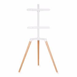 Nedis TVSM7060WT support pour téléviseur 65" Marron, Blanc