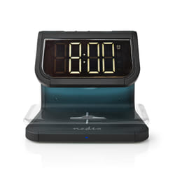 Nedis WCACQ10W1BK réveille-matin Réveil numérique Noir