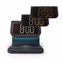 Nedis WCACQ10W1BK réveille-matin Réveil numérique Noir