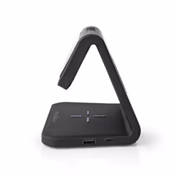 Nedis WCACQ10W1BK réveille-matin Réveil numérique Noir