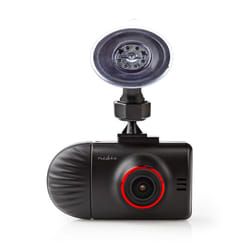 Nedis DCAM40BK Caméra de tableau de bord HD Batterie, USB Noir, Rouge