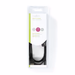 Nedis CCGB60600BK20 câble USB 2 m USB 2.0 USB C USB A Noir