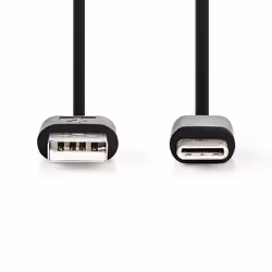 Nedis CCGB60600BK30, 3 m, USB C, USB A, USB 2.0, Noir