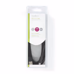 Nedis CCGB60600BK30 câble USB 3 m USB 2.0 USB C USB A Noir