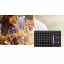 Nedis RDFM1200BK Radio portable Analogique Noir - Vue supplémentaire 12