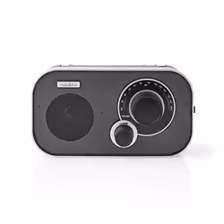 Nedis RDFM1320SI Radio portable Analogique Aluminium, Noir