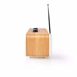 Nedis RDIN2500WT Radio portable Internet Numérique Marron, Blanc