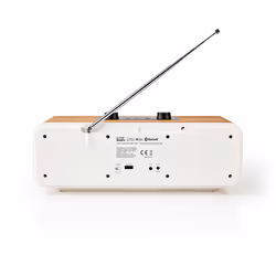 Nedis RDIN2500WT Radio portable Internet Numérique Marron, Blanc