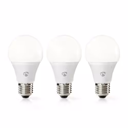 Nedis WIFILW32WTE27, 9 W, 60 W, E27, 800 lm, 25000 h, Blanc chaud