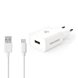 Nedis WCHAM212AWT chargeur d'appareils mobiles Universel Blanc Secteur Intérieure