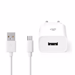Nedis WCHAM212AWT chargeur d'appareils mobiles Universel Blanc Secteur Intérieure