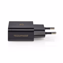 Nedis WCHAL242ABK chargeur d'appareils mobiles Universel Noir Secteur Charge rapide Intérieure
