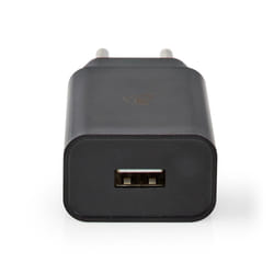 Nedis WCHAU242ABKP chargeur d'appareils mobiles Universel Noir Secteur Intérieure