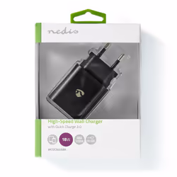 Nedis WCQC302ABK chargeur d'appareils mobiles Universel Noir Secteur Intérieure - Vue supplémentaire 6