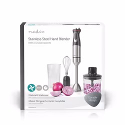 Nedis KAHB400CAL blender Mélangeur par immersion 800 W Aluminium, Noir - Vue supplémentaire 12